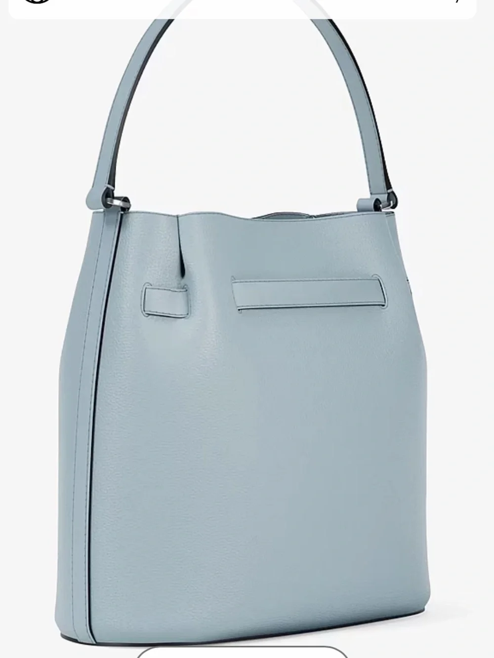 Michael Kors Carson Md Pebbled Leather Convertible Bucket Crossbody Shoulder NWT
